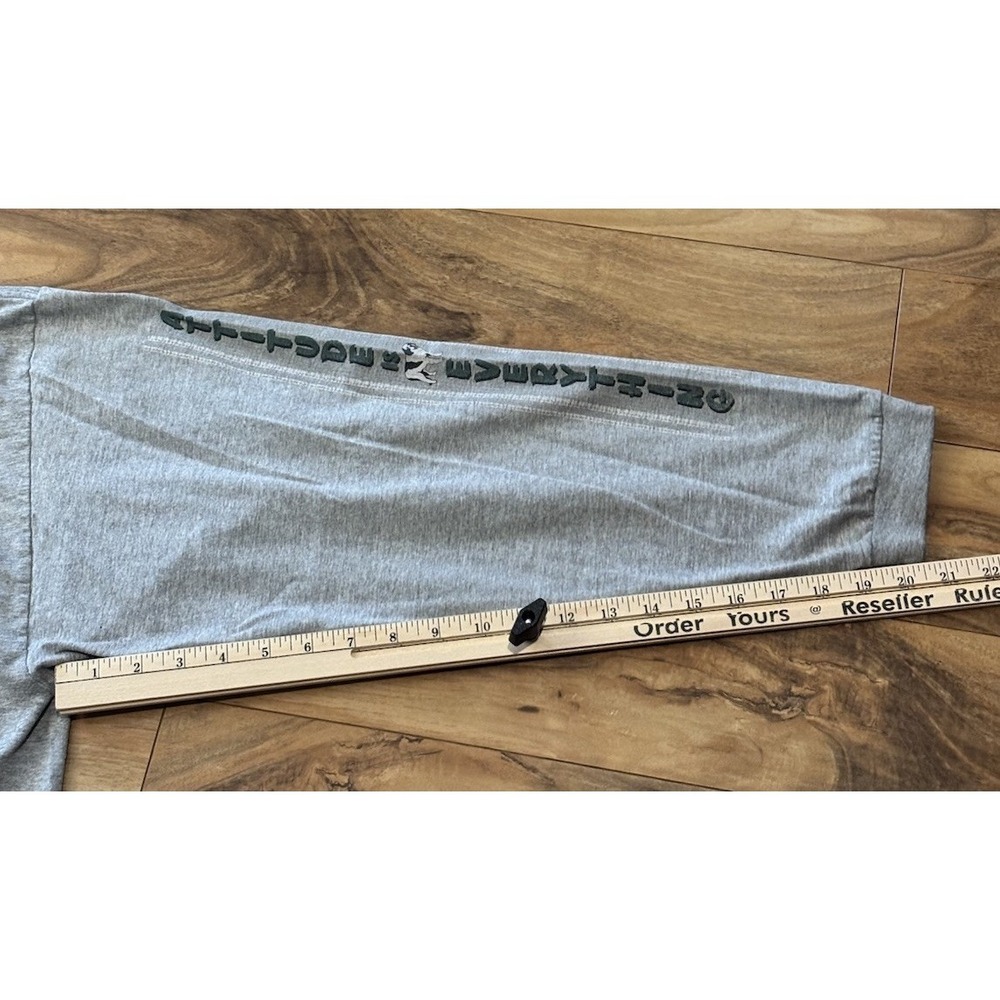 Vntg Mens 2X Gray Bad Dog St. Bernard Attitude Is Everything Long Sleeve T Shirt - Picture 5 of 5
